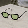 Retro Square Black Green Sunglasses For Men And Women-SunglassesCraft