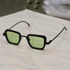 Black And Green Retro Square Sunglasses For Men And Women-SunglassesCraft