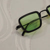 Retro Square Black Green Sunglasses For Men And Women-SunglassesCraft