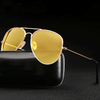 Pilot Aviation Yellow Night Vision Driving Sunglasses For Men And Women-SunglassesCraft