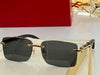 Simple Rectangular Sunglasses For Men And Womens- SunglassesCraft