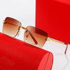 Rimless Rectangle Sunglasses for Men And Woman- SunglassesCraft