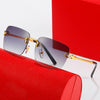 Rimless Rectangle Sunglasses for Men And Woman- SunglassesCraft