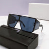 Stylish Square One-Piece Metal Frame Oversized Sunshade Mirror Star Sunglasses For Men And Women-SunglassesCraft