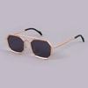 2022 Luxury Brand Vintage Steampunk Gold-Black Square Sunglasses-SunglassesCraft