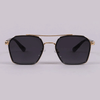 Classic Hexagon Design Gold Black Sunglasses For Unisex-SunglassesCraft
