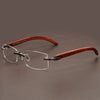 Stylish Square Rimless Eyewear For Men And Women-SunglassesCraft