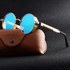Steampunk Retro Fashion Round Metal Brand Designer Sunglasses For Unisex-SunglassesCraft