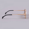 2022 Luxury Brand Vintage Steampunk Gold-Brown Square Sunglasses-SunglassesCraft