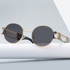 2021 Luxury Small Oval Designer Mirror Vintage Brand Sunglasses For Unisex-SunglassesCraft
