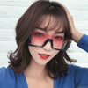 Fashion Semi-Rimless Square Vintage One Piece Retro Gradient Eyewear -SunglassesCraft