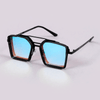 Retro Classic Aqua Blue Square Steampunk Sunglasses For Unisex-SunglassesCraft