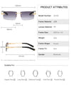 Trending Rectangle Black Blue Shades Brand Designer Fashion Small Square Sunglasses For Female Male -SunglassesCraft