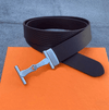 Trendy H Letter Leather Strap Belt For Men's-SunglassesCraft