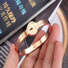 A Couple Lovers Jewelry Love Heart Lock Bracelet Stainless Steel Bracelets Bangles Key Pendant Necklace