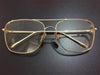 Square Clear Lens Gold Eyeglasses Frame Women Transparent Glasses Optical Myopia Spectacles