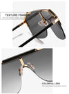 Luxury Brand Gradient Shield Vintage One Piece Oversized Sunglasses For Women-SunglassesCraft