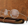 Round Metal Vintage Blue Blocking Lens Eyeglasses For Men And Women