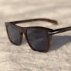 Beckham Style Acetate Black Square Rectangular Sunglasses For Unisex-SunglassesCraft