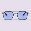 Classic Hexagon Design Aqua Blue Sunglasses For Unisex-SunglassesCraft