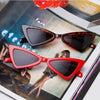 CUTIE Triangle Sunglasses Women Brand Designer Vintage Cat Eye Frame 90s Stylish For Women-SunglassesCraft