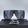 Stylish Square One-Piece Metal Frame Oversized Sunshade Mirror Star Sunglasses For Men And Women-SunglassesCraft