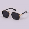 Classic Hexagon Design Gold Black Sunglasses For Unisex-SunglassesCraft