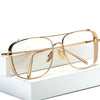 New Fashion Vintage Brand Alloy Frame Oversized Square Sunglasses For Men And Women-SunglassesCraft