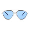 Stylish Metal Frame Aqua Blue Cat eye Sunglasses For Unisex-SunglassesCraft