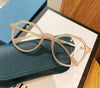 Trendy Retro Fashion Clear Lens Round Designer Frame Top Brand Sunglasses For Unisex-SunglassesCraft