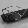 Classic Hexagon Design Silver Sunglasses For Unisex-SunglassesCraft